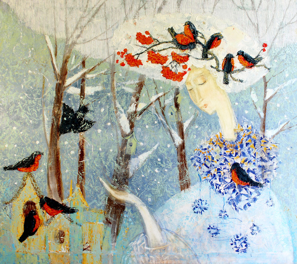 «Різдвяний день». 2013. Енкаустика